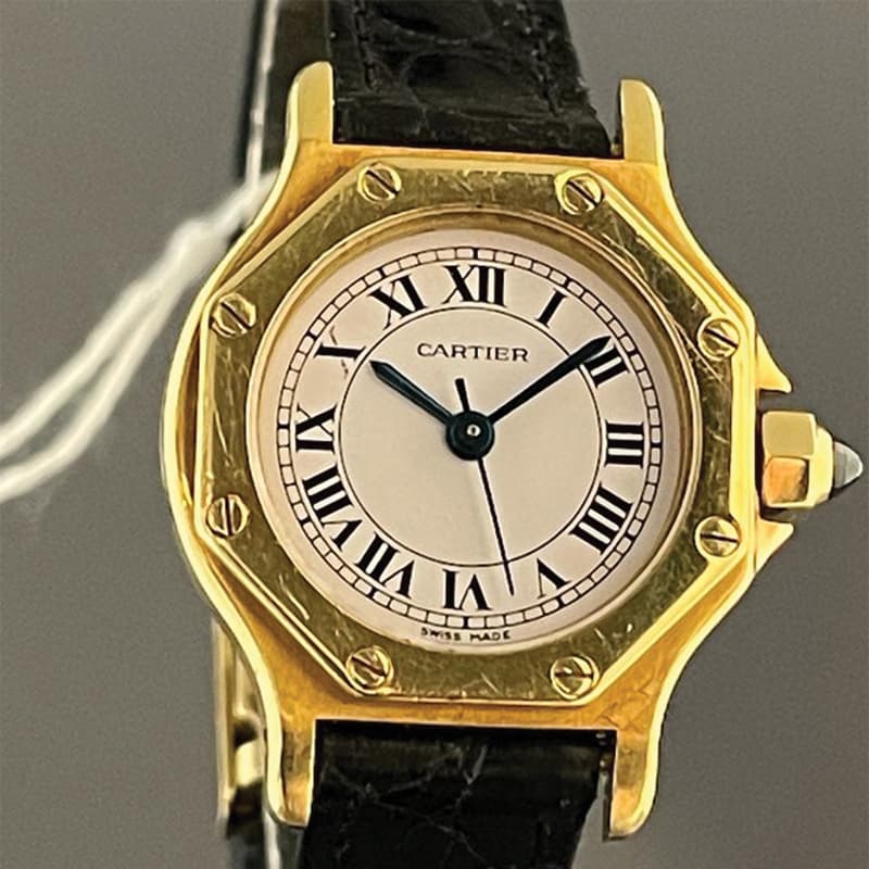 Montre occasion Cartier Santos or 18k